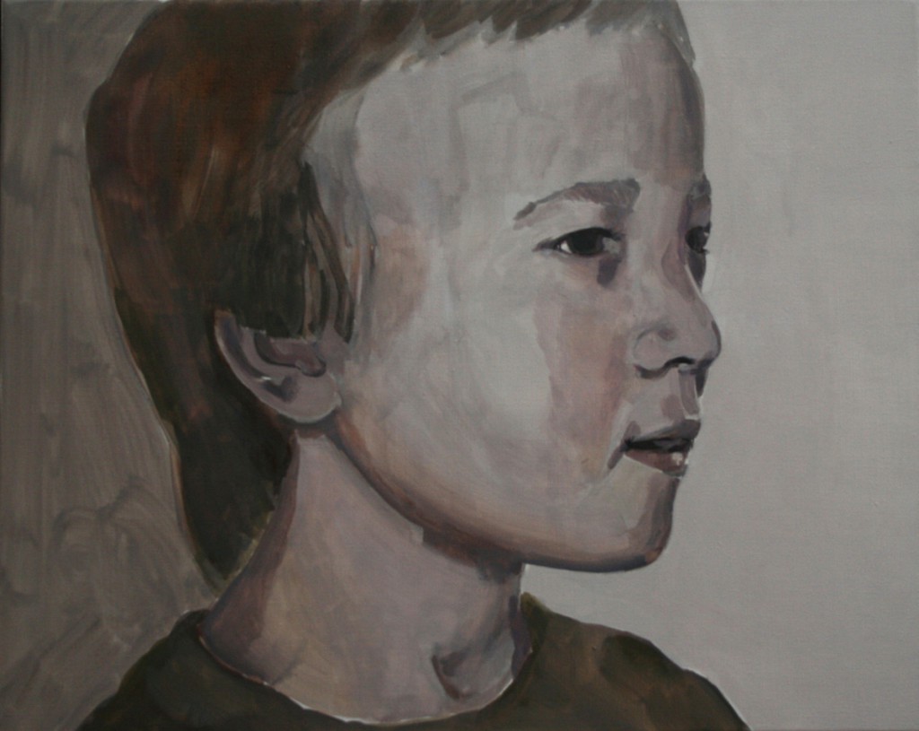 Sacha, gouache op doek, 2009