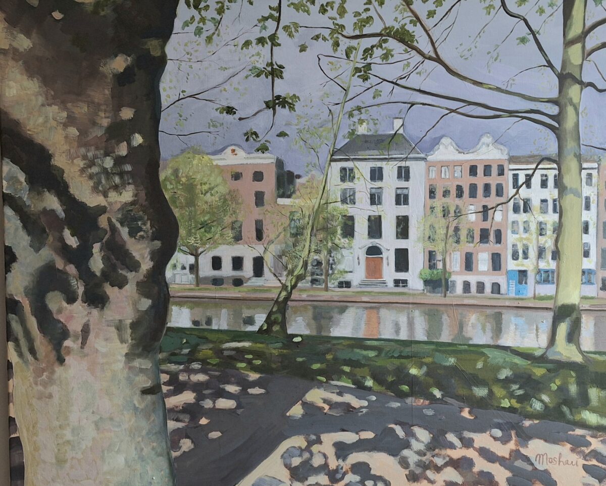 Wertheimpark, zicht op de Nieuwe Herengracht, 2025